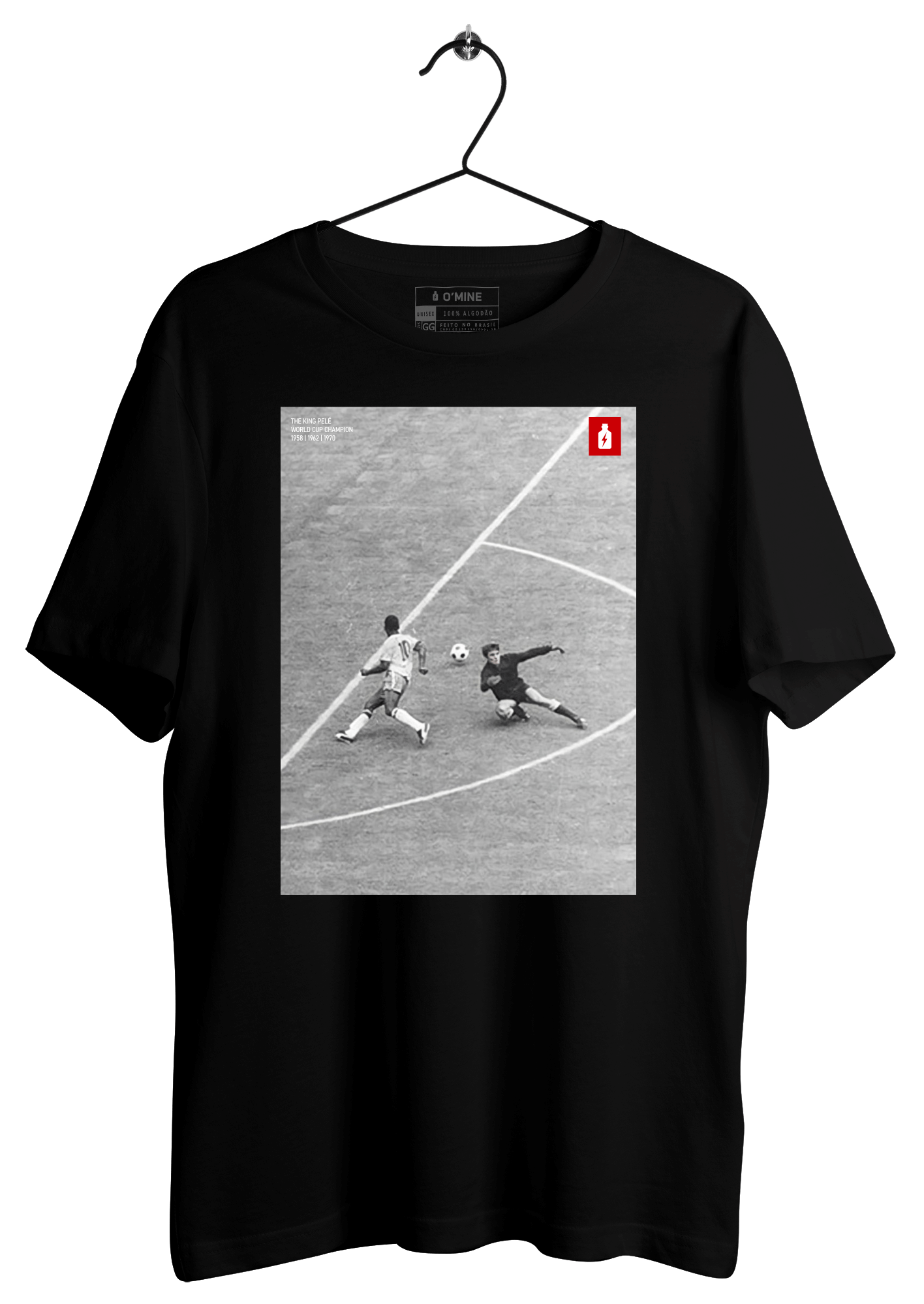 Camiseta O Não Gol de Pelé - PEÇA DE MOSTRUÁRIO