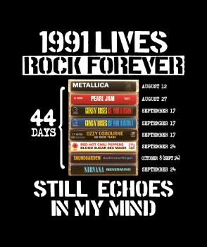Camiseta 1991 Rock Forever - OUTLET