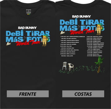 Camiseta Bad Bunny World Tour - DeBí Tirar Más Fotos (Edição Especial)