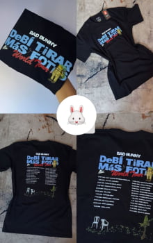 Camiseta Bad Bunny World Tour - DeBí Tirar Más Fotos (Edição Especial)