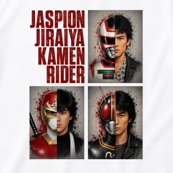 Camiseta Jaspion Jiraiya Kamen Rider