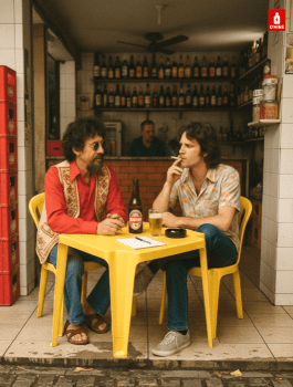 Camiseta Raul e Jim Morrison