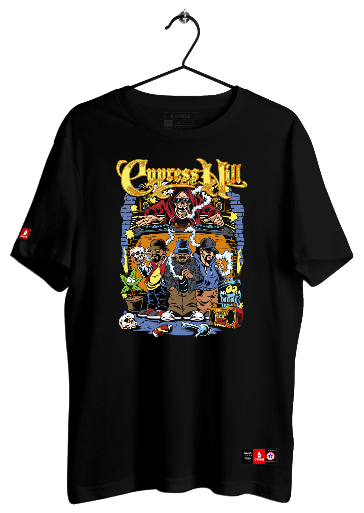 Camiseta Cypress Hill DJ Skull