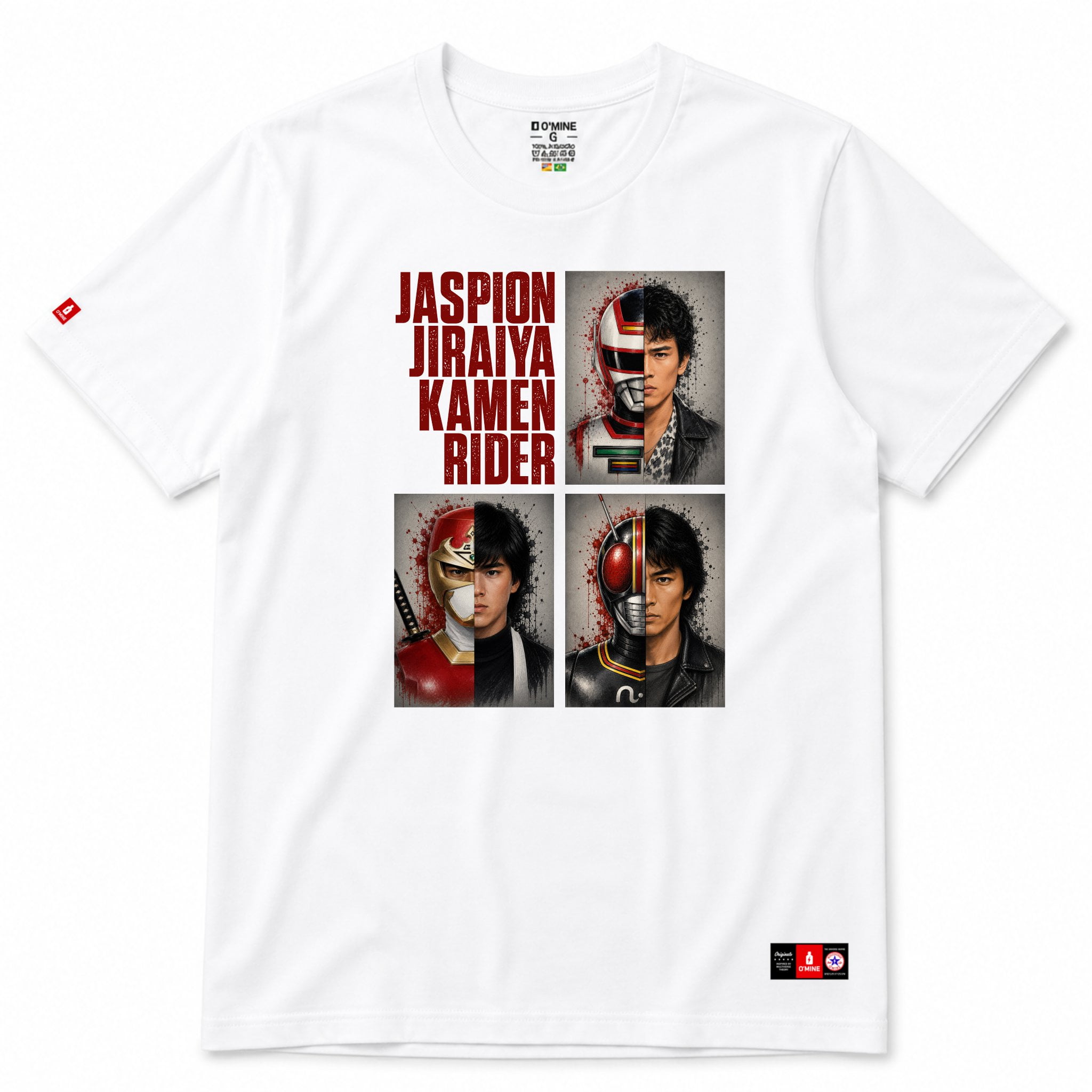 Camiseta Jaspion Jiraiya Kamen Rider